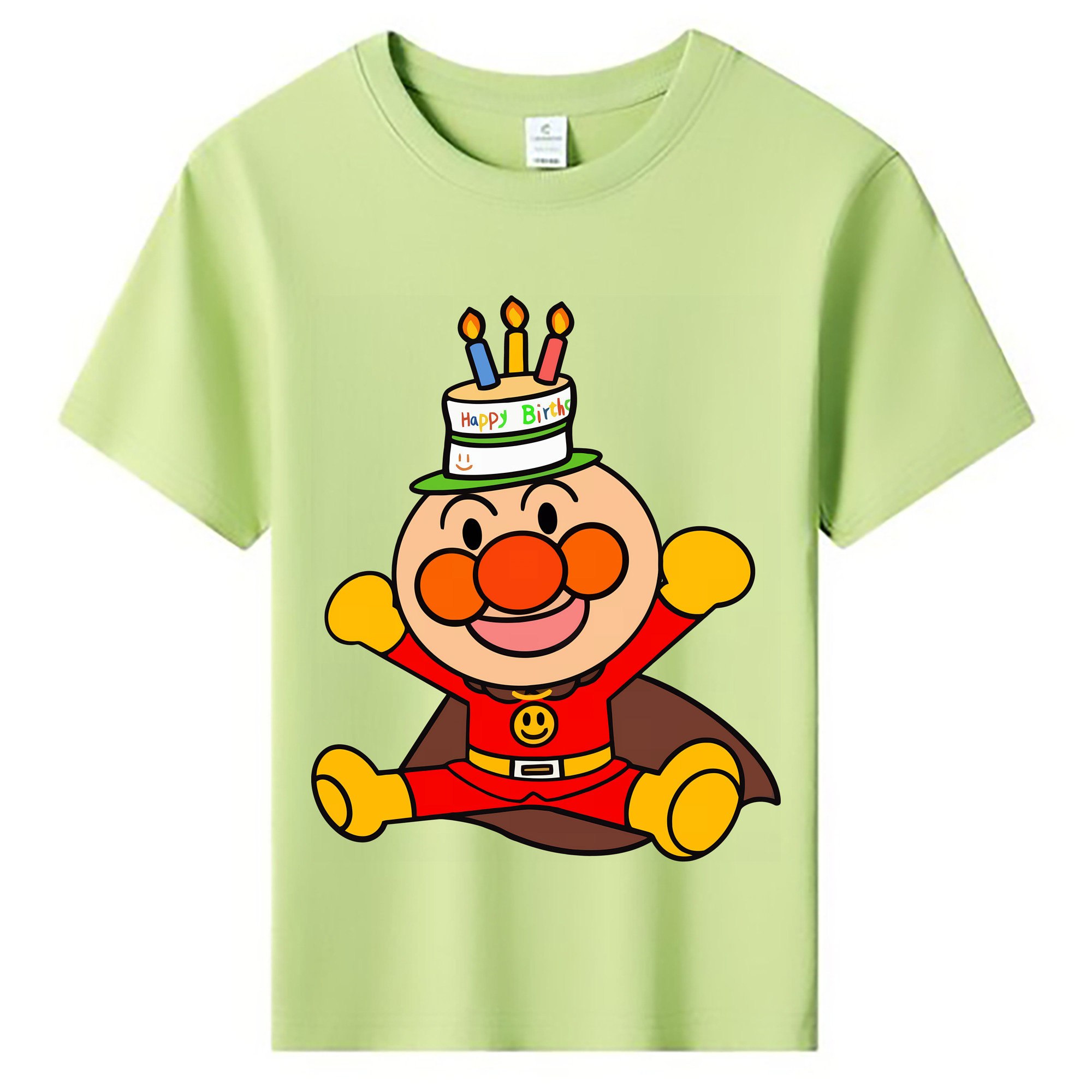 （画像用） アンパンマン Anpanman 綿100％キッズTシャツ（フロントプリント）